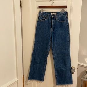 Denim Forum Farrah high rise wide leg jean